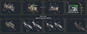 پلان اتوکد هتل پنج ستاره