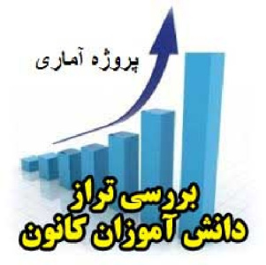 پروژه آماری بررسی تراز دانش آموزان کانون