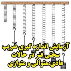 آزمایش اندازه گیری ضریب سختی فنر در حالات عادی،متوالی و متوازی