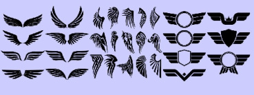 وکتور بال پرنده -بال فرشته -لگوی بال -لگو -فایل کورل