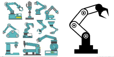 وکتور رباتیک -آرم رباتیک -لگو -ماشینهای مکانیکی پیشرفته -ربات فایل کورل
