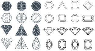وکتور الماس -سنگهای قیمتی -جواهرات -فایل کورل