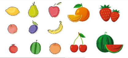 وکتور میوه -لیمو -هندوانه -توت فرنگی-گیلاس -پرتقال... فایل کورل