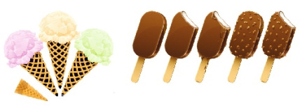 وکتور بستنی -چوبی -شکلاتی -لگوی بستنی -بستنی -فایل کورل