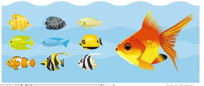 وکتور ماهی-ماهی قرمز -ماهی آکواریوم-فایل کورل
