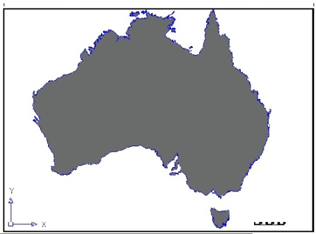 فایل اتوکد نقشه کشور استرالیا