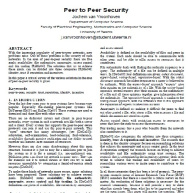 مقاله Peer to Peer Security به همراه ترجمه