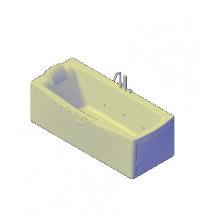 مدل سه بعدی وان حمام (اتوکد)