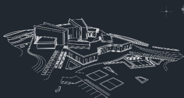 پروژه کامل نقشه های معماری  طراحی مهدکودک +  پرسپکتیو حجم