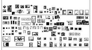 فایل اتوکد آبجکت انواع قاب عکس دیواری