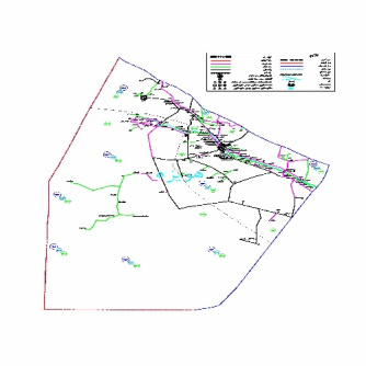 دانلود نقشه اتوکدی شهرستان هویزه - خوزستان