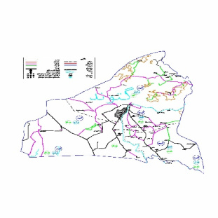 دانلود نقشه اتوکدی شهرستان گتوند - خوزستان