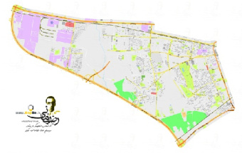 نقشه ژئورفرنس(زمین مرجع) شده منطقه 18 شهر تهران سال 96 با کیفیت بسیار بالا در فرمت GeoTiff به همراه شیپ فایل معابر منطقه