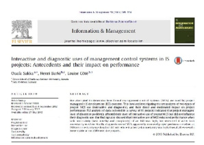 کاربردهای تعاملی و تشخیصی سیستم های کنترل مدیریت در پروژه های سیستم های اطلاعاتی: پیشینه و اثر آنها روی عملکرد