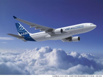 ابعاد و اندازه های بدنه هواپیمای ایرباس A330