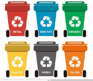وکتورسطل بازیافت زباله -وکتور سطل آشغال -فایل کورل