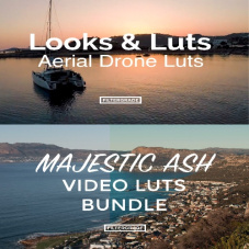 دانلود مجموعه 240 پریست حرفه ای اصلاح رنگ Looks and LUTs Aerial Drone LUTs - MajesticAsh LUTs Bundle