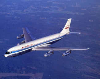 ابعاد و اندازه ها و مدل هواپیمای بوئینگ 707