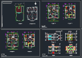 نقشه دو طبقه ساختمان مسکونی به همراه فایل etabs و drift و safe