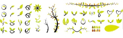 وکتور شاخ و برگ--لگوی برگ-فایل کورل