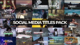 دانلود پروژه پریمیر 30 تایتل رسانه های اجتماعی 30Social Media Titles Pack