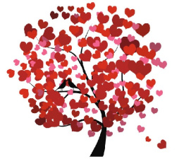 وکتور درخت عشق-قلب -فایل کورل