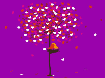 وکتور درخت عشق-قلب -فایل کورل