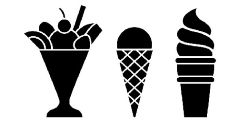وکتور بستنی-لگوی بستنی -فایل کورل
