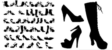 وکتور کفش زنانه -کفش پاشنه بلند -پوتین-فایل کورل