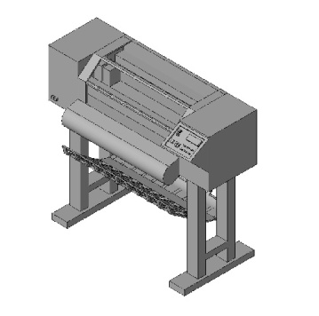 مدل سه بعدی دستگاه پلاتر (رویت)