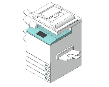 مدل سه بعدی دستگاه کپی (رویت)