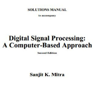 دانلود حل تمرین پردازش سیگنال های دیجیتال میترا