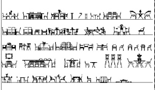 فایل اتوکد آبجکت میز و صندلی کافه و رستوران