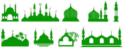 وکتور مسجد -وکتور مکان های مذهبی-فایل کورل