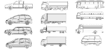 وکتور ماشین-وکتور اتوبوس-وکتور کامیون-وکتور تریلی-فایل کورل