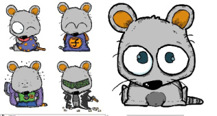 وکتور موش-وکتور موش کارتونی-وکتور کارتون-استیکر-فایل کورل