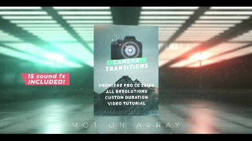 دانلود پروژه آماده پریمیر 40 پریست ترانزیشن دوربین Camera Transitions Presets