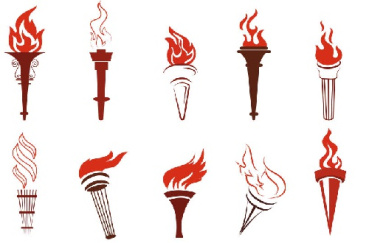 وکتور مشعل -وکتور مشعل المپیک -وکتور شعله-وکتور شعله آتش-فایل کورل