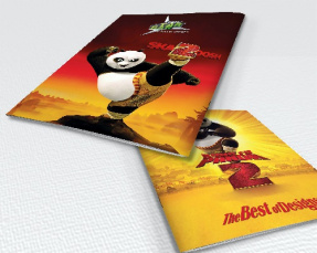 دانلود فایل لایه باز جلد دفتر مدارس  Kung fu Panda