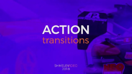 پروژه پریمیر ترانزیشن های اکشن  Action Transitions V.2