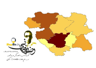 دانلود شیپ فایل(نقشه GIS) نتایج سرشماری سال 1395استان کردستان به تفکیک شهرستان(اطلاعات جمعیتی)