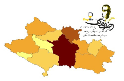 دانلود شیپ فایل(نقشه GIS) نتایج سرشماری سال 1395استان لرستان به تفکیک شهرستان(اطلاعات جمعیتی)