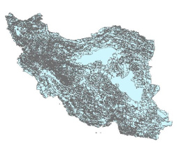 نقشه شیپ فایل پوشش گیاهی کل ایران