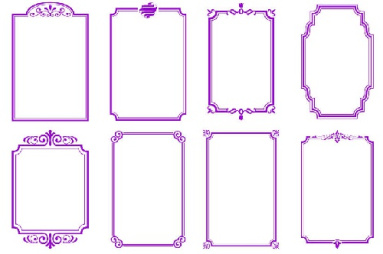 وکتور کادر و حاشیه متن-ابزار طراحی-فایل کورل