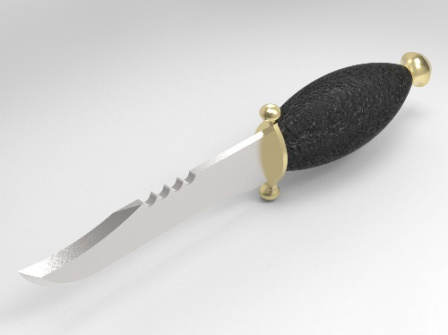 مدل سه بعدی چاقو