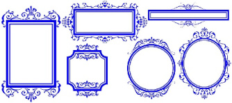 وکتور کادر-وکتور فریم-حاشیه-کادر آینه-فایل کورل