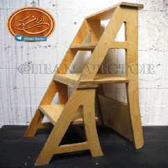 دانلود طرح وکتور صندلی که به نردبان تبدیل می‌شود