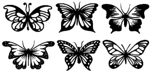 وکتور پروانه-لگوی پروانه-طرح پروانه زیبا-فایل کورل