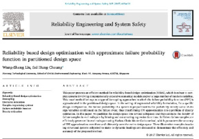 ترجمه مقاله Reliability based design optimization with approximate failure probability function in partitioned design space (مهندسی مکانیک و صنایع)