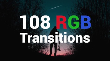 دانلود پروژه آماده 108 ترانزیشن پریمیر  RGB Transitions